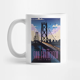 San Francisco California Travel poster Mug